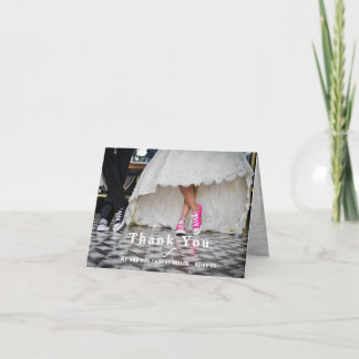 Photo Wedding Thank You Note Card