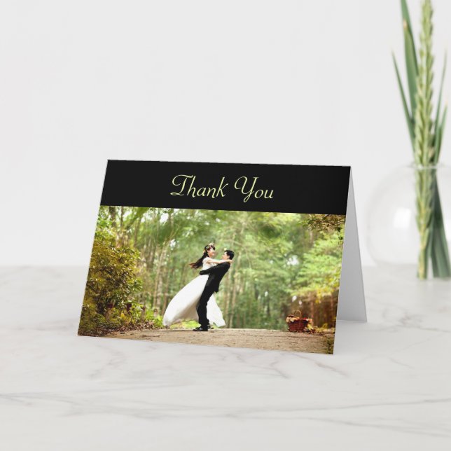 Photo Wedding Thank You Notecard (Front)