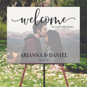 Photo Wedding Welcome Sign