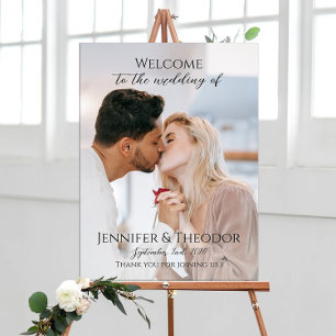 Photo wedding welcome sign fully customisable 