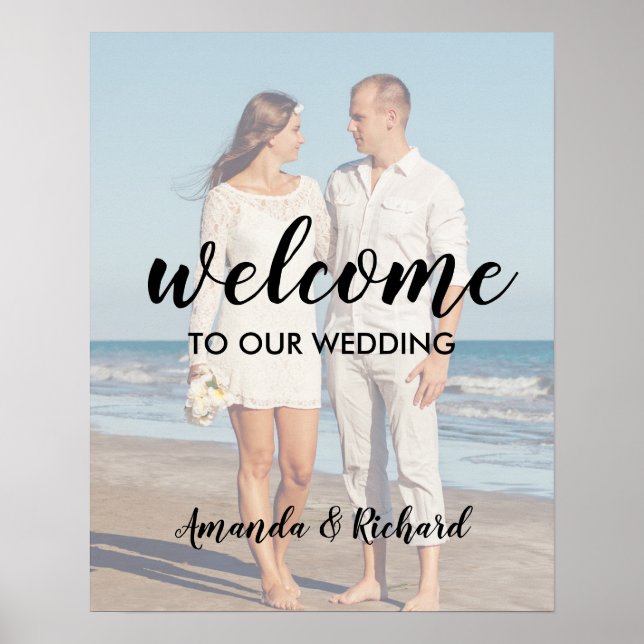 Photo Welcome Wedding Poster (Front)