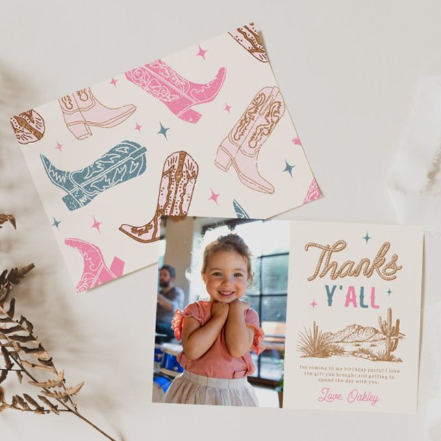 Photo Western Thank You Card (Creator Uploaded)