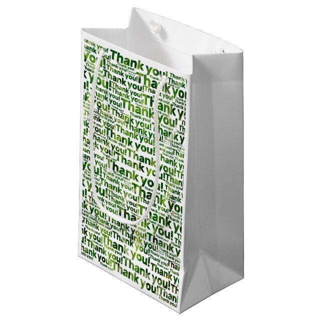 Photo White Green Lawn Care Service Thank you! Bag (Front Angled)