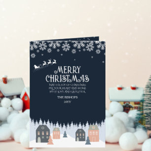 Photo Winter Rustic Christmas Holiday Card