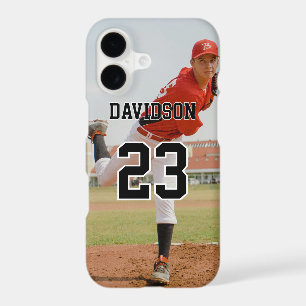 Photo with Black Text Name Jersey Number Custom