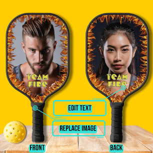 Photo with Fire Pickleball Paddle