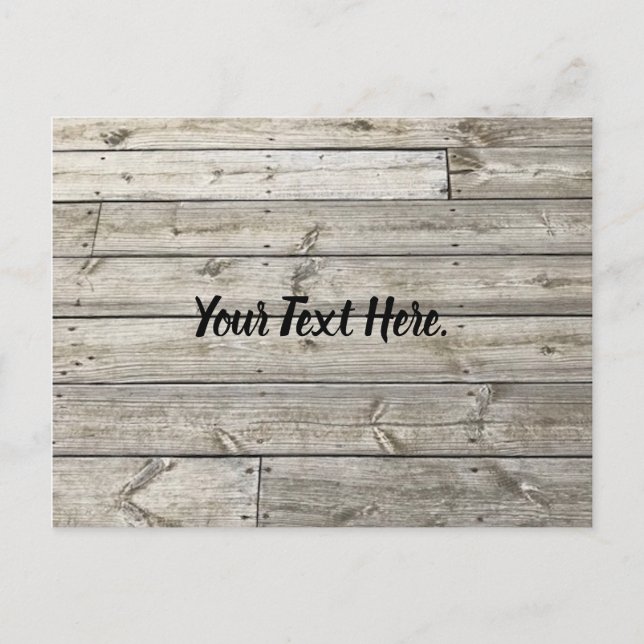 Photo Wood Planks Deck Postcards (Front)