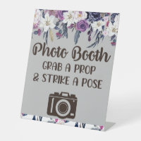 Photobooth Grab a Prop Gothic Floral Wedding