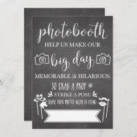 Photobooth Hashtag Wedding Party Sign