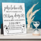 Photobooth Hashtag Wedding Party Sign Plaque 8x10