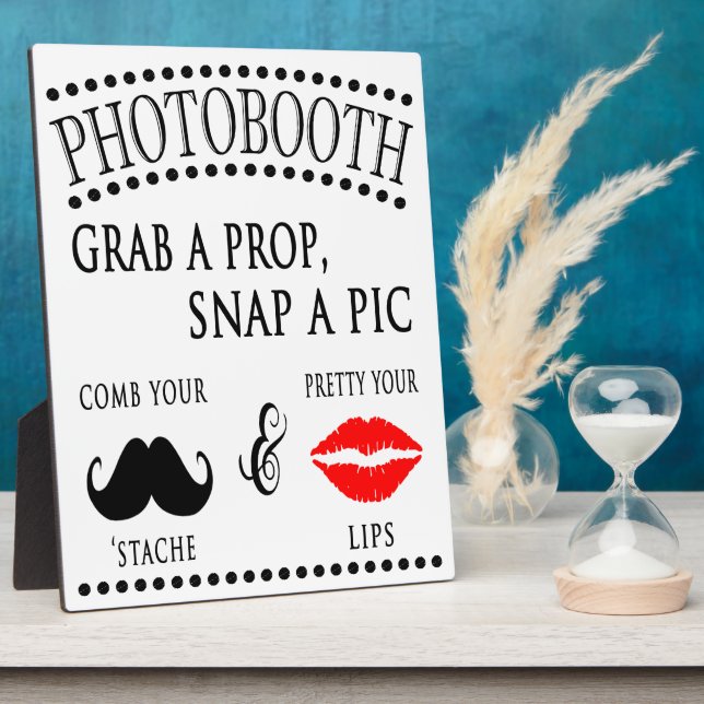 Photobooth Sign Plaque (Side)