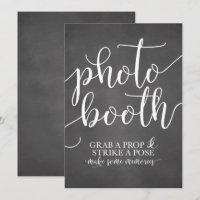Photobooth Wedding Sign- Grab a Prop Strike a Pose
