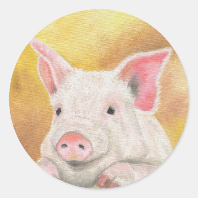 Photogenic piglet sticker (Front)