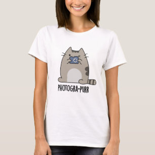 Photograh-purr Funny Cat Photographer Pun T-Shirt