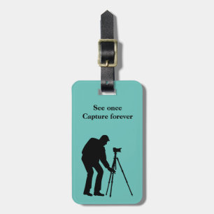 Photograher's Personalised Double Sided Luggage Tag