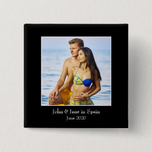 Photograph Frame, Custom Photo – Personalized 15 Cm Square Badge
