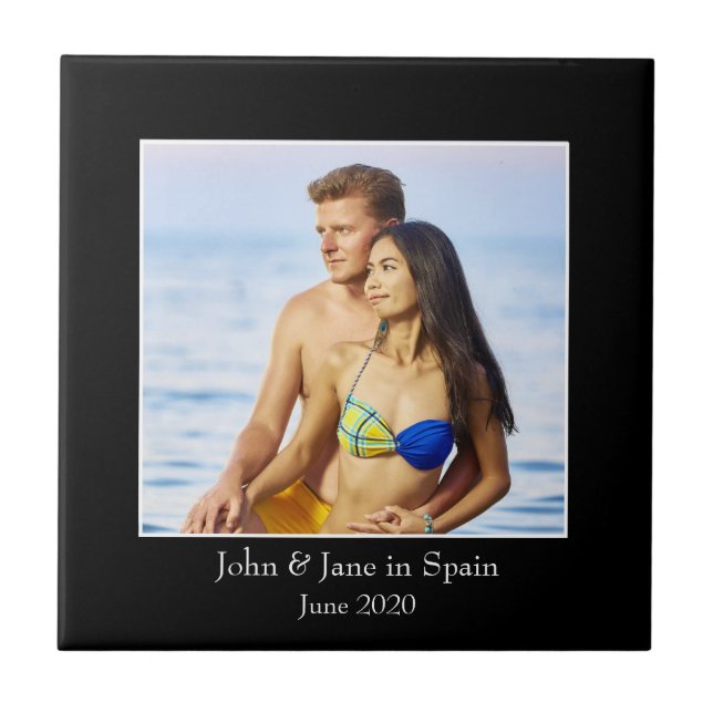 Photograph Frame, Custom Photo – Personalized Tile (Front)