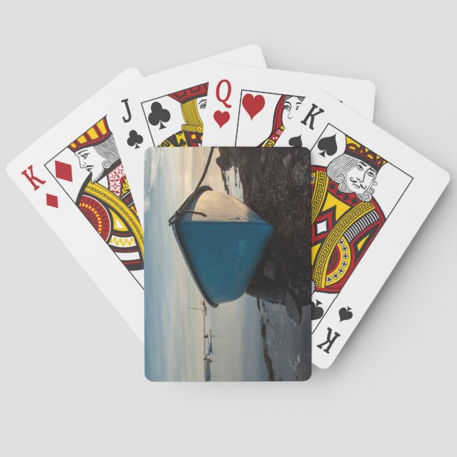 photograph of a boat playing cards (Back)