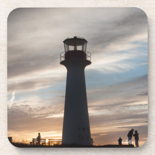photograph of a headlight coaster