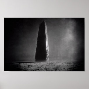 Photograph of a Monolith Taken From the Moon Rover Poster
