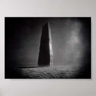 Photograph of a Monolith Taken From the Moon Rover Poster