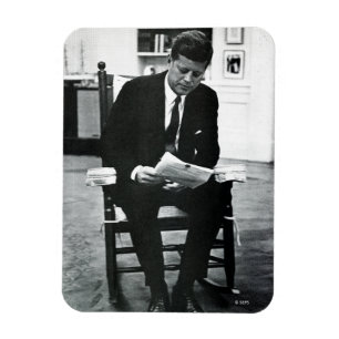 Photograph of John F. Kennedy 2 Magnet