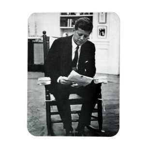 Photograph of John F. Kennedy 2 Magnet