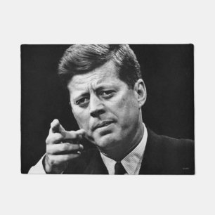 Photograph of John F. Kennedy 3 Doormat