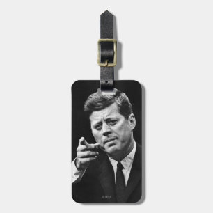 Photograph of John F. Kennedy 3 Luggage Tag