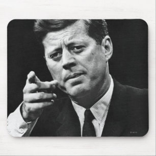 Photograph of John F. Kennedy 3 Mouse Pad