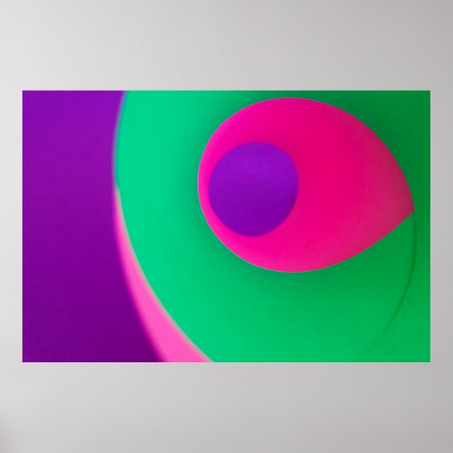 Photograph of optical illusion poster (Front)