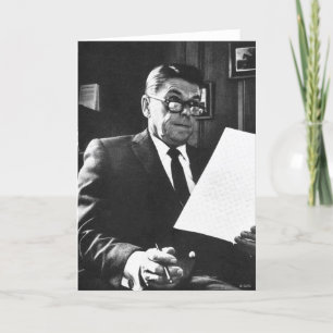 Photograph of Ronald Reagan Card