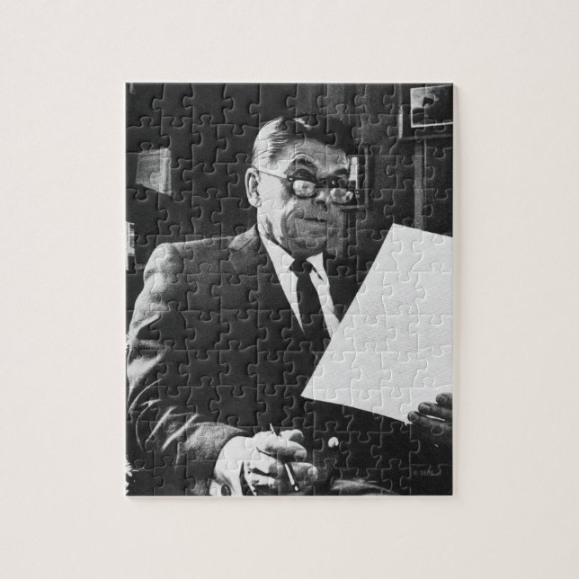 Photograph of Ronald Reagan Jigsaw Puzzle (Vertical)