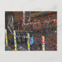 Photograph of the infamous Seattle gum wall