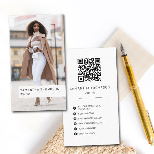 Photograph Photo QR Code Social Media Icons  Business Card