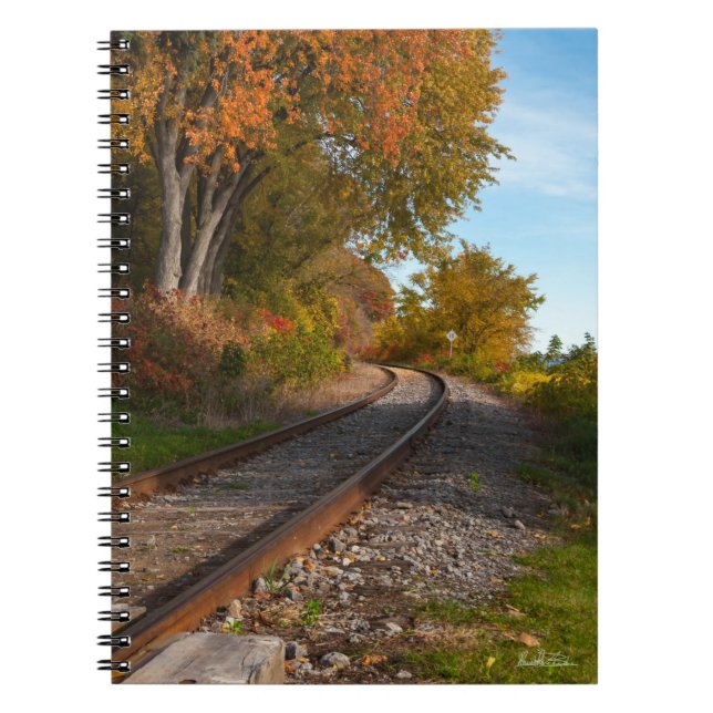 , Photograph report card of a railroad Spiral Notebook (Front)