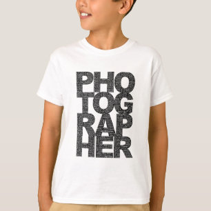 Photographer - Black Text T-Shirt