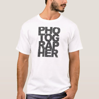 Photographer - Black Text T-Shirt