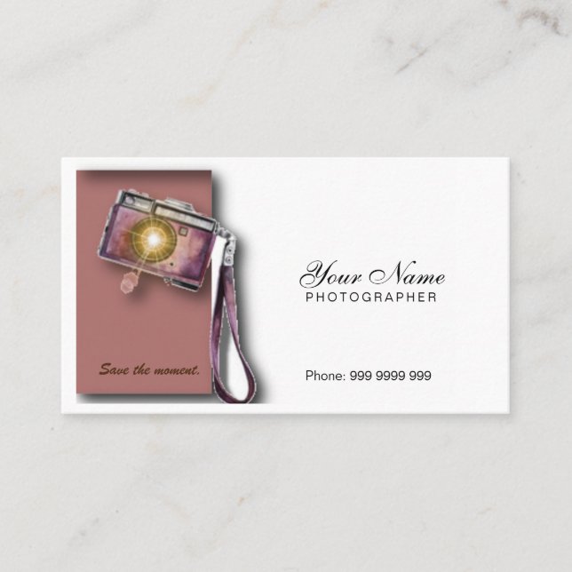 Photographer Business Card (Front)