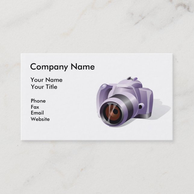 Photographer Business Card (Front)