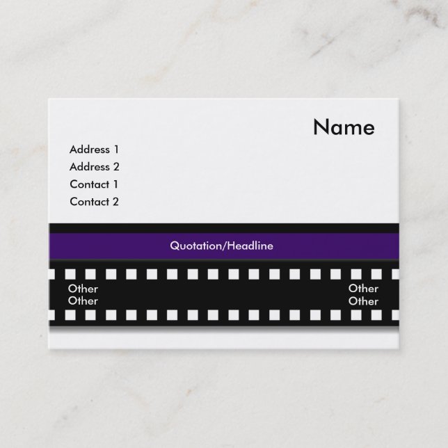 Photographer Business Card (Front)