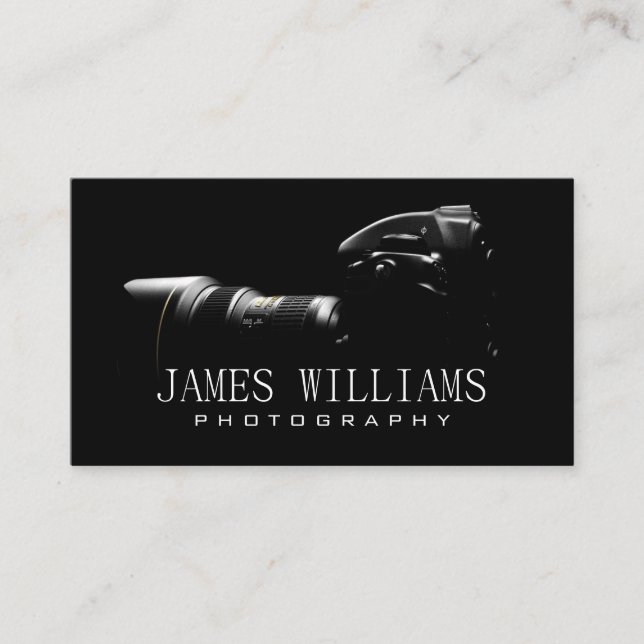 Photographer  Business Card (Front)