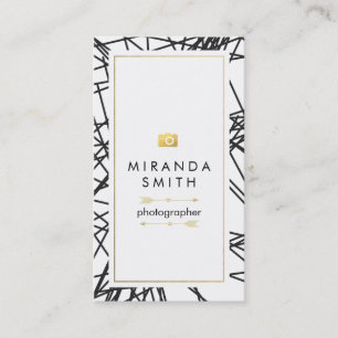 Photographer Business Card - Chic geometric