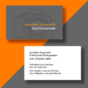 Photographer Business Cards