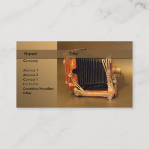 photographer / camera business card