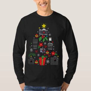 Photographer Camera Christmas Ornament Tree Funny T-Shirt