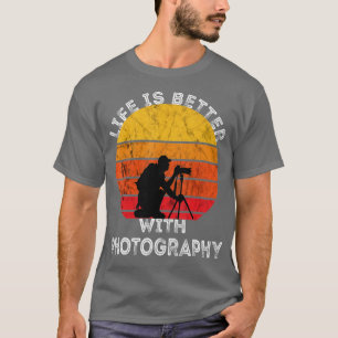 Photographer Camera Lover Photography Retro Vintag T-Shirt