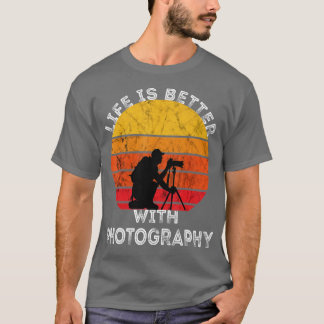 Photographer Camera Lover Photography Retro Vintag T-Shirt