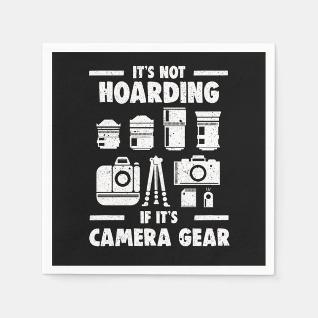 Photographer Camera Photography Napkin (Front)