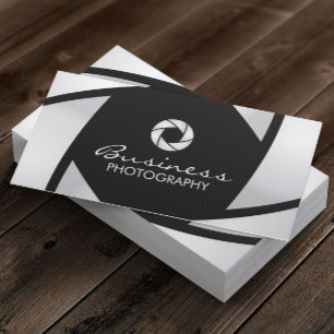Photographer Camera Shutter Modern Photography Business Card